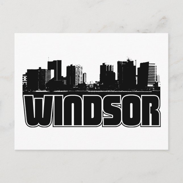 Windsor Skyline Postcard (Front)