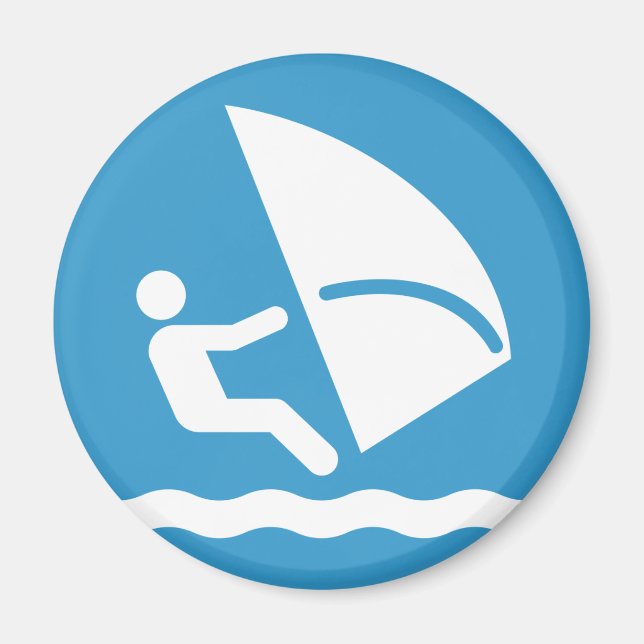 Windsurf Symbol Magnet (Front)
