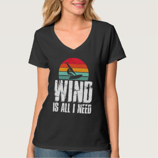 Windsurf Vintage Wind is all I need Retro Windsurf T-Shirt