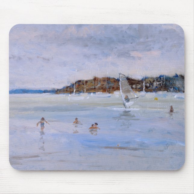 Windsurfer and Bathers Mouse Pad (Front)