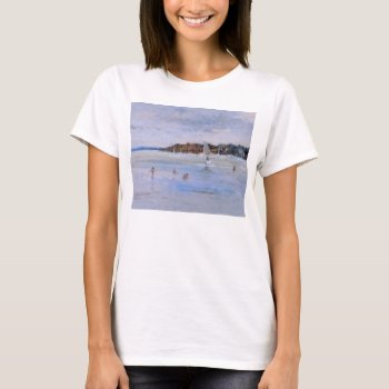 Windsurfer And Bathers T-shirt by BridgemanStudio at Zazzle