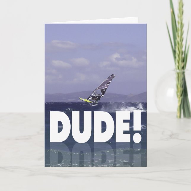 Windsurfer Birthday for Him Card (Front)
