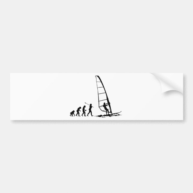 Windsurfer Bumper Sticker (Front)