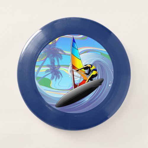 WindSurfer on Big Ocean Waves Wham_O Frisbee