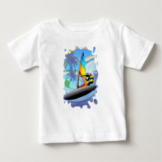 WindSurfer on Ocean Waves Baby T-Shirt
