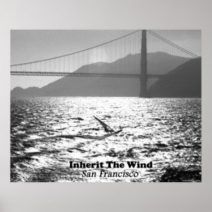 Windsurfer on San Francisco Bay Poster