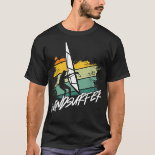Windsurfer Wave Ocean Windsurfing Sailboarding Sur T-Shirt