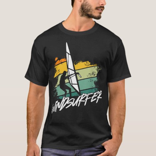 Windsurfer Wave Ocean Windsurfing Sailboarding Sur T_Shirt