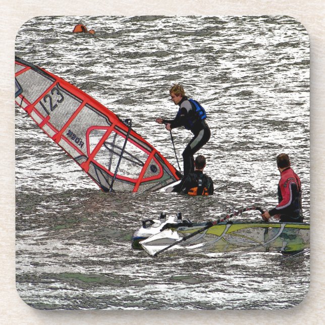 WINDSURFERS BEVERAGE COASTER (Front)
