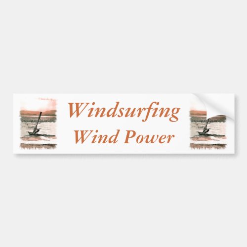 WINDSURFING BUMPER STICKER