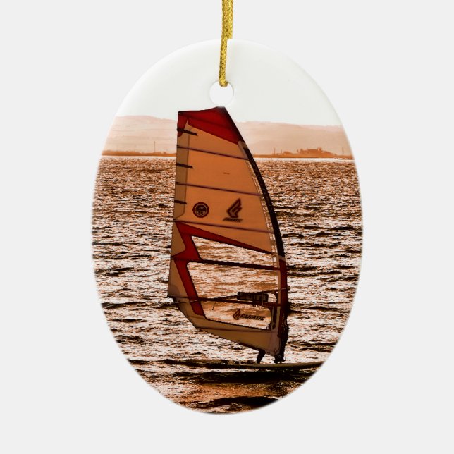 WINDSURFING CERAMIC ORNAMENT (Front)