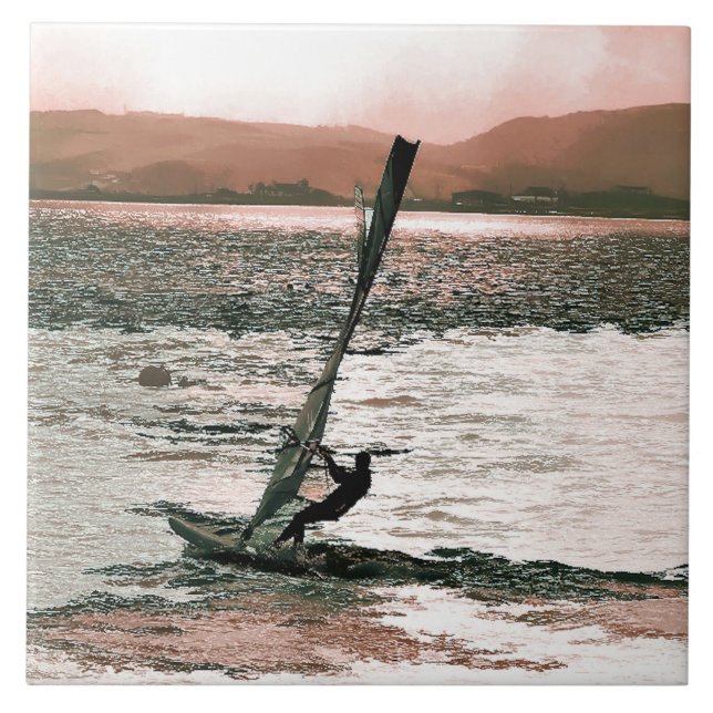 WINDSURFING CERAMIC TILE (Front)