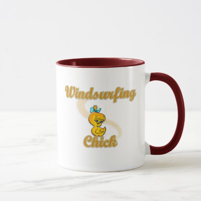 Windsurfing Chick Mug (Right)