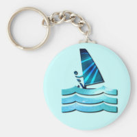 Windsurfing Design Keychain