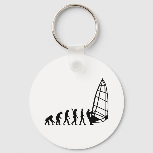 Windsurfing evolution keychain (Front)