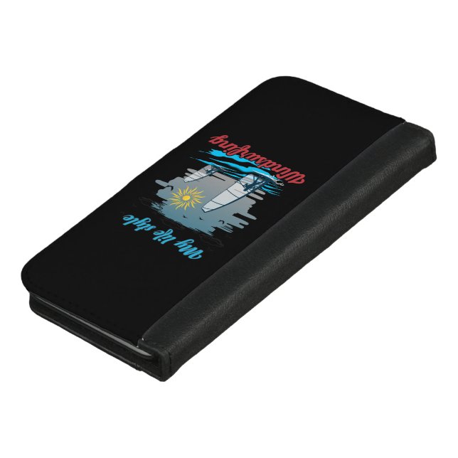 Windsurfing Is My Life Style iPhone Wallet Case (Top)