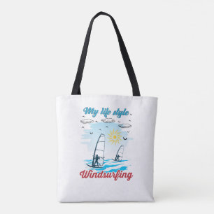 Windsurfing Is My Life Style Tote Bag