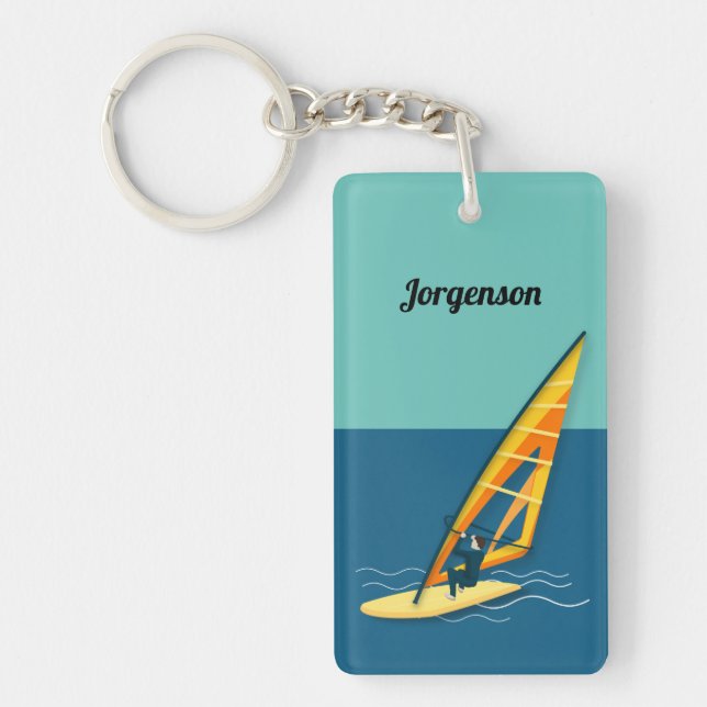 Windsurfing Keychain (Front)