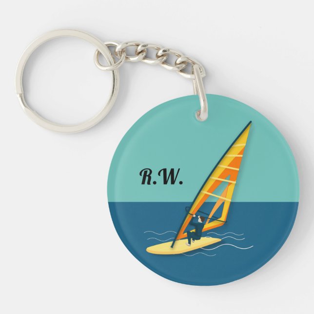 Windsurfing Keychain (Front)