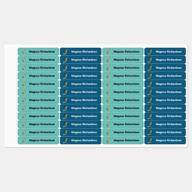 Windsurfing Labels (Sheet)
