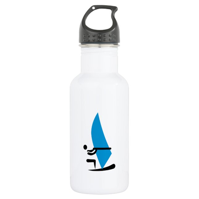 Windsurfing logo water bottle (Front)