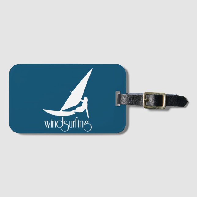 Windsurfing Luggage Tag (Front Horizontal)