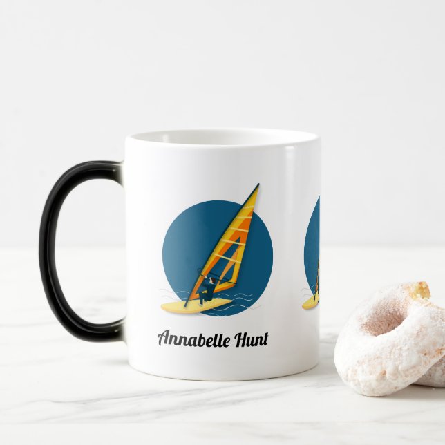 Windsurfing Magic Mug (With Donut)