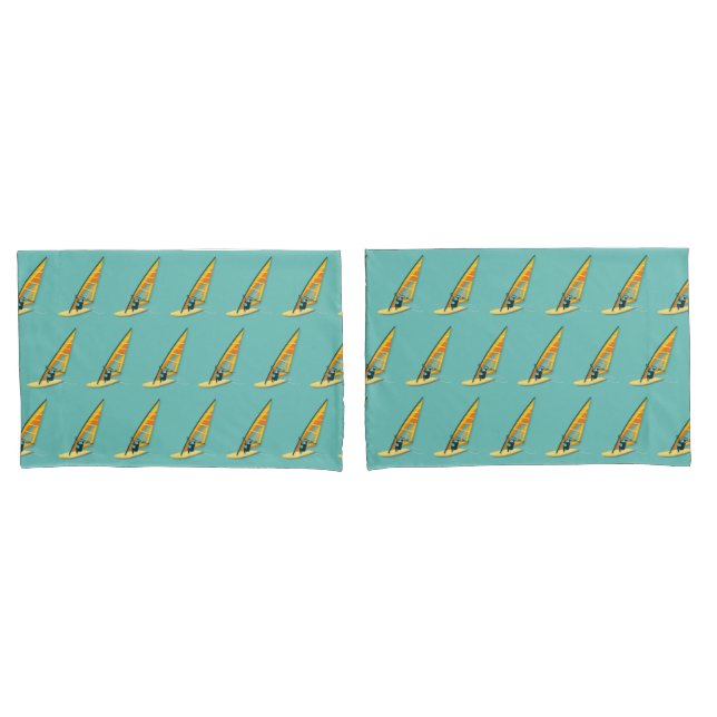 Windsurfing Pillow Case (Front-Set)