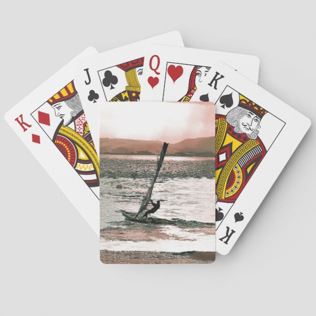 WINDSURFING  PLAYING CARDS (Back)