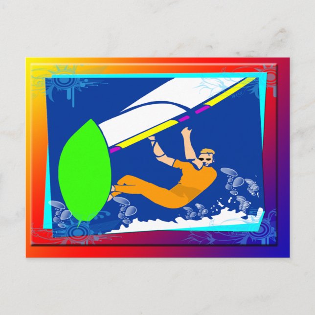 Windsurfing Postcard (Front)