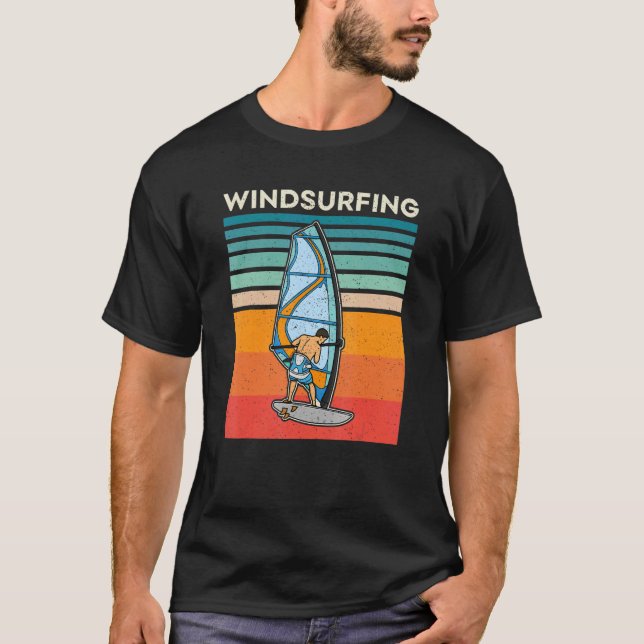 Windsurfing Sailing Surfing Sea Saying T-Shirt (Front)