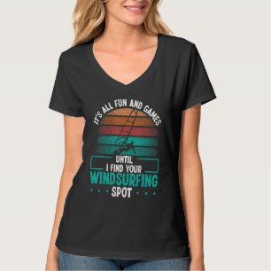 Windsurfing Spot Windsurf Board Funny Windsurfer S T-Shirt