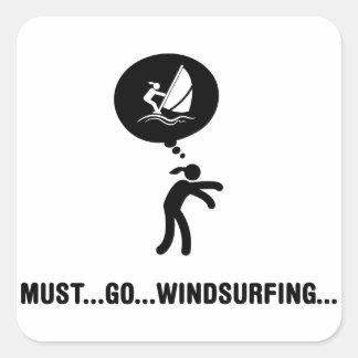 Windsurfing Square Sticker