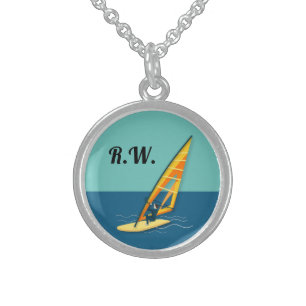 Windsurfing Sterling Silver Necklace