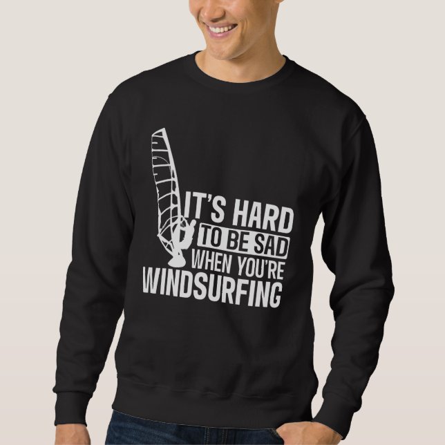 Windsurfing Surfing Board Water Sports Sweatshirt (Front)