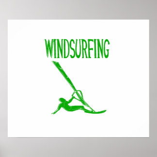 windsurfing v3 green text sport copy.png poster
