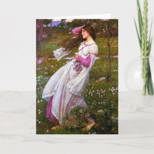 Windswept by John William Waterhouse Card