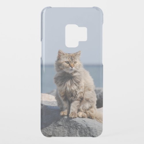Windswept Cat by the Sea Cute Photo Uncommon Samsung Galaxy S9 Case