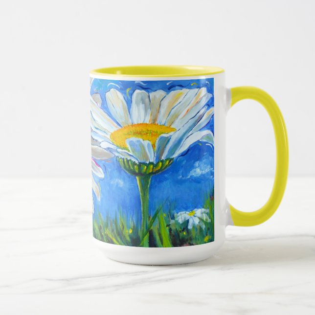 Windswept Daisies Cheery Mug (Right)