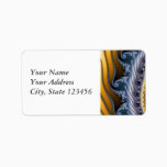 Windswept Fractal Art Label