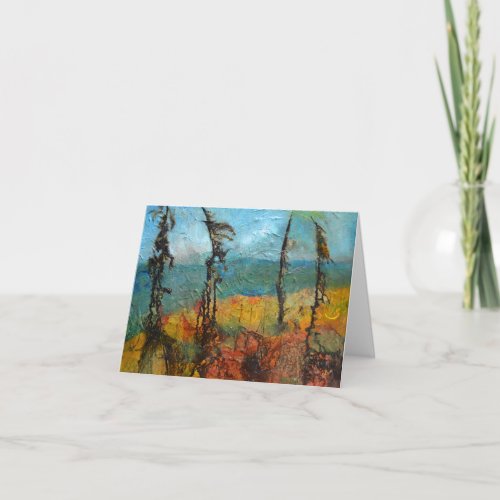 Windswept Pines Card