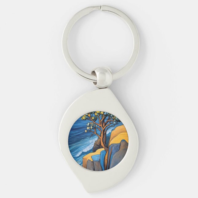 Windswept Serenity Keychain (Front)