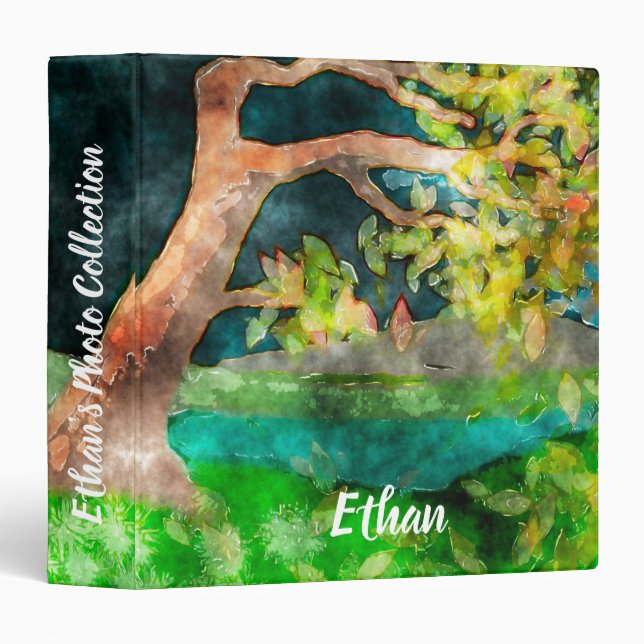 Windswept Tree 3 Ring Binder (Front/Spine)