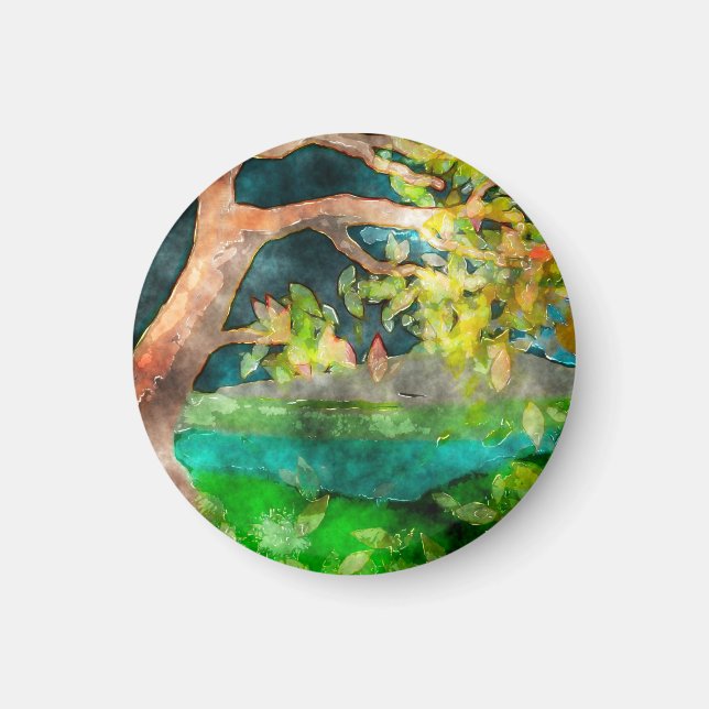 Windswept Tree Magnet (Front)