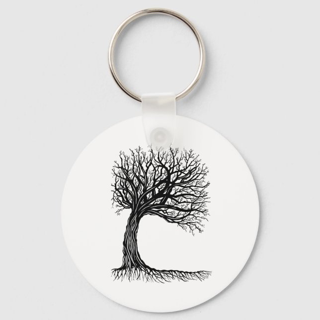 windswept tree of life keychain (Front)