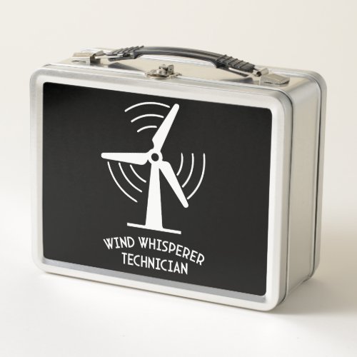Windturbine Service Technician Metal Lunch Box