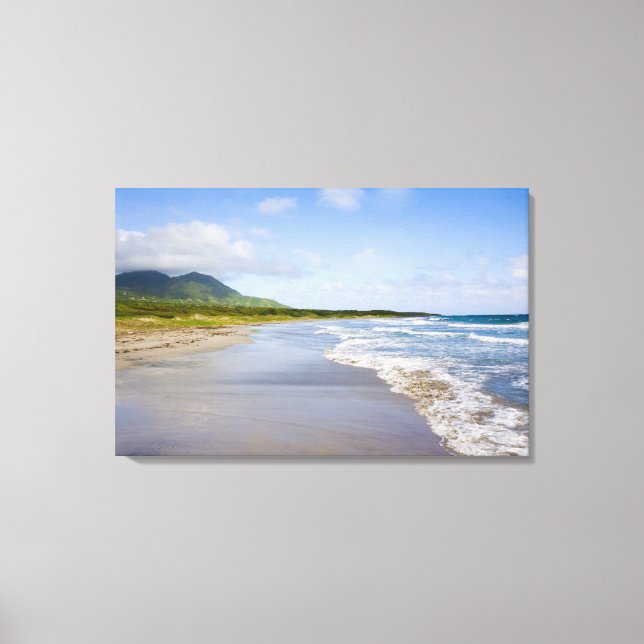 Windward Beach, Nevis Canvas Print (Front)