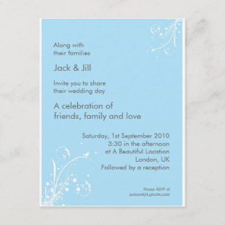 Windwhisp (Light Blue) 4.25x5.25 Invitation