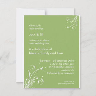 Windwhisp (spring leaf) 4.25x5.25 invitation