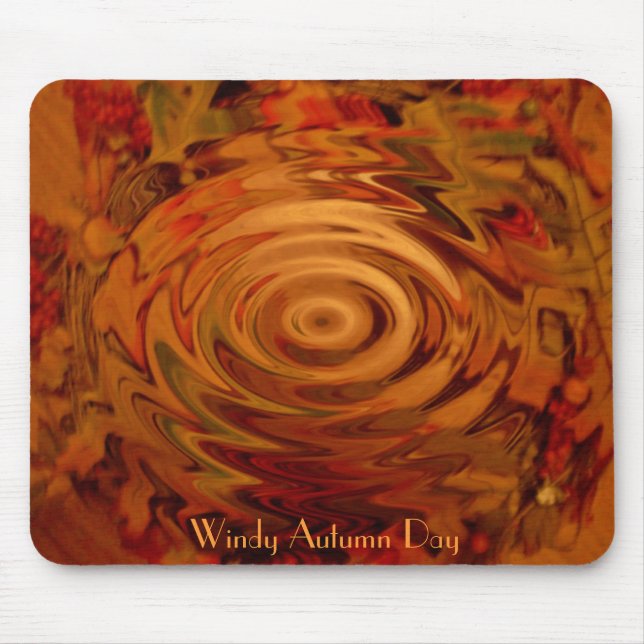 Windy Autumn Day Mouse Pad (Front)